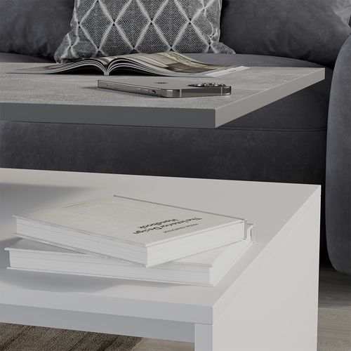 Vicco Table basse Amato, Blanc, 90x52.6cm | Leroy Merlin