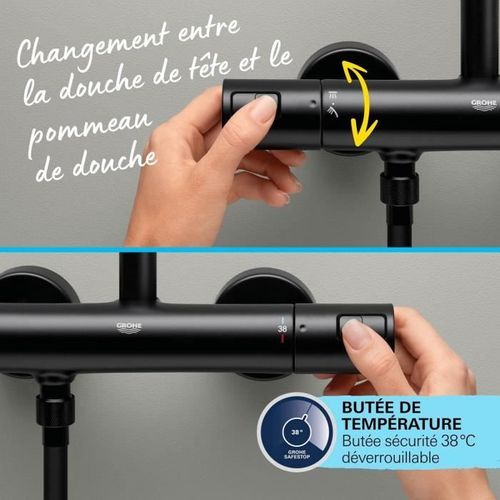 Colonne De Douche Avec Mitigeur Thermostatique Economie D'eau - Vitalio Start System 250 - 266772431