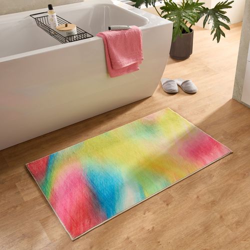 Tapis De Bain Moelleux Aux Couleurs Vives Ariella 70x120 Cm - Multicolore
