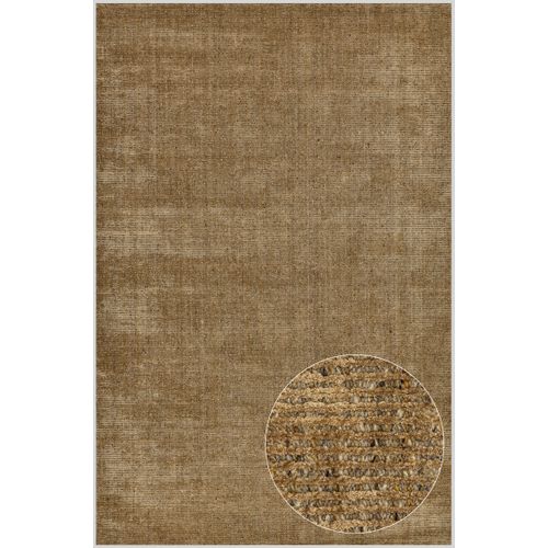 Tapis Uni Rayé Venus 70x140 Cm - Doré