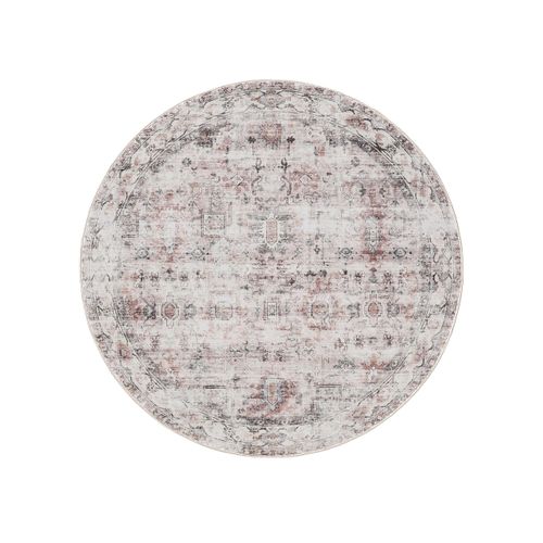 Tapis Lavable George Crème/taupe Ø 160 Cm
