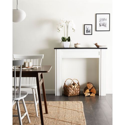 Console De Cheminée Style Cottage - Blanc Bois - 112 X 137 X 20 Cm - Palazzo INT