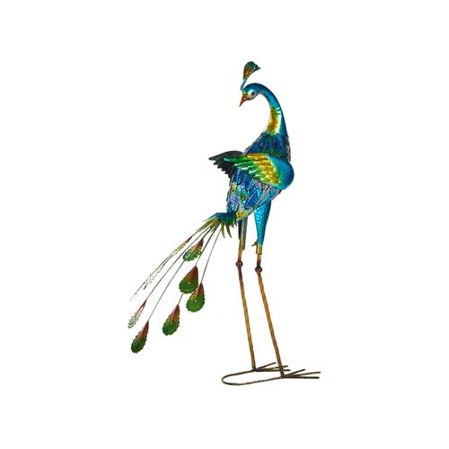 Statue De Jardin Peacock Bleu