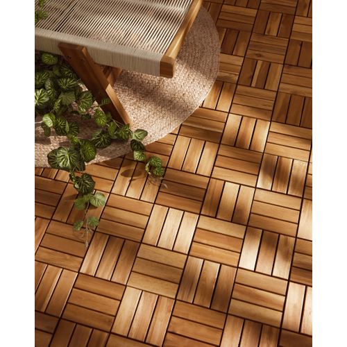 Caillebotis Acerenza Bois D'acacia Certifié Naturel