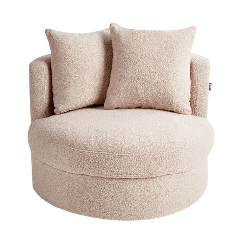 Fauteuil Dalby Bouclé Beige