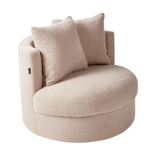 Fauteuil Dalby Bouclé Beige