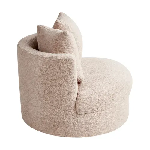 Fauteuil Dalby Bouclé Beige