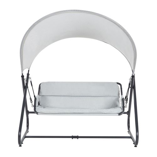 Balancelle De Jardin Solagna Métal Gris Clair