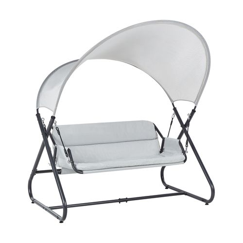 Balancelle De Jardin Solagna Métal Gris Clair