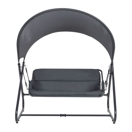 Balancelle De Jardin Solagna Métal Gris Foncé
