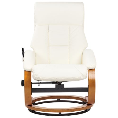 Fauteuil Massant Force simili Blanc