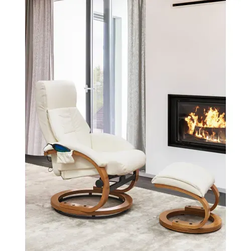 Fauteuil Massant Force simili Blanc