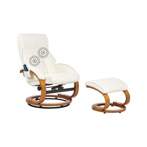 Fauteuil Massant Force simili Blanc