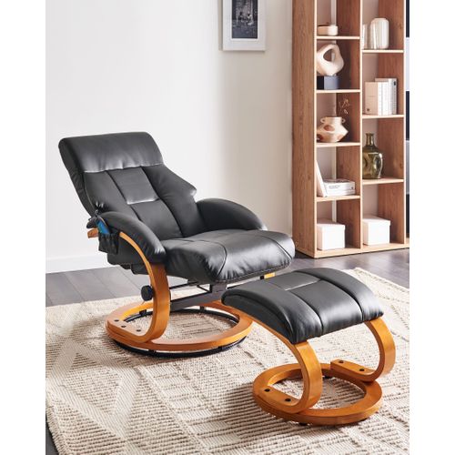 Fauteuil Massant Force simili Noir