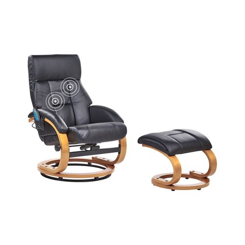 Fauteuil Massant Force simili Noir