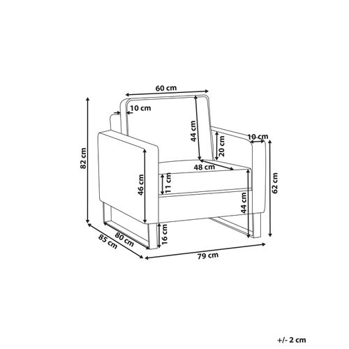 Fauteuil Vind Velours Côtelé Beige Clair