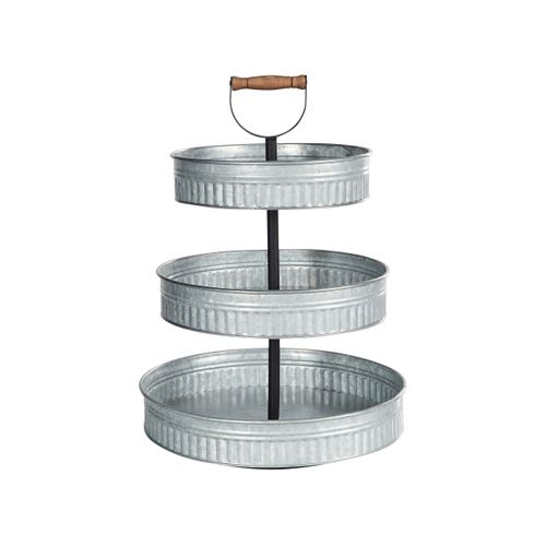 Support à Gâteaux à 3 Niveaux Kouign Argenté