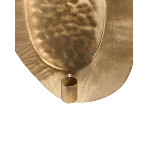 Bougeoir Mural Peniche Métal 60 Cm Doré
