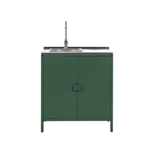 Meuble De Cuisine D'extérieur Avec évier Vilama Vert