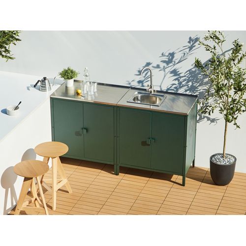 Meuble De Cuisine D'extérieur Avec évier Vilama Vert