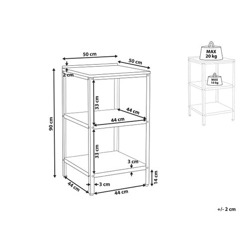 Ilot De Cuisine Extérieure 50 cm Vilama Blanc
