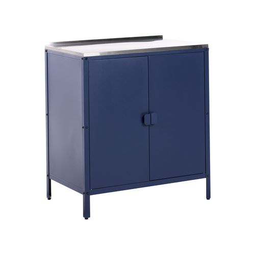 Cuisine D'extérieur 3 Pièces Avec évier Vilama Métal Bleu