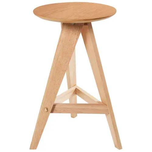 Lot De 2 Tabourets De Bar Aroma Bois Marron Clair
