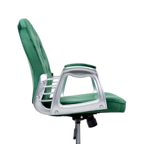 Chaise De Bureau Princess Velours Vert