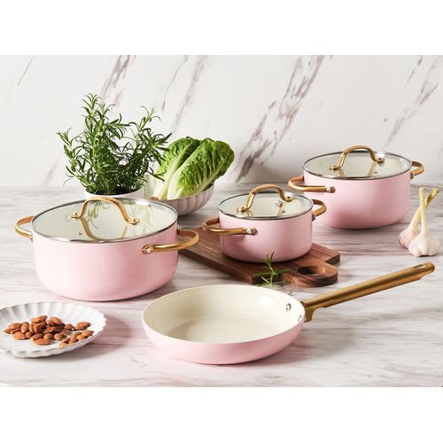 Ensemble De 7 Poêles Elite Pro Rose Pastel