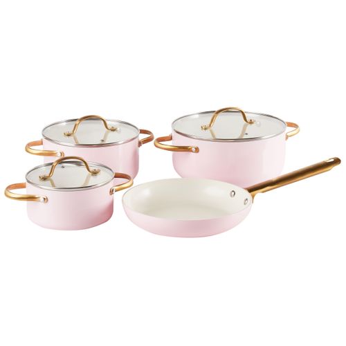 Ensemble De 7 Poêles Elite Pro Rose Pastel
