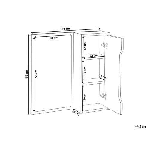 Armoire Murale Palmas 60 Cm 60 Cm Blanc