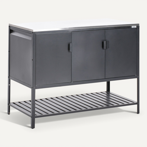 Meuble De Cuisine D'extérieur Maenza Noir Métal