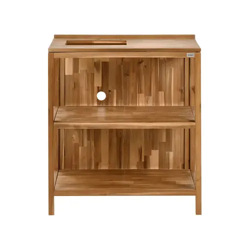 Cuisine D'extérieur 3 Pièces Avec évier Venosa Acacia Marron/argenté