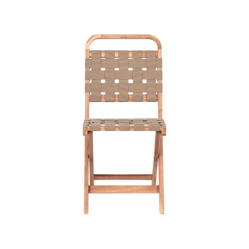 Ensemble Bistrot Pliant Calciano Bois D'acacia Certifié Marron