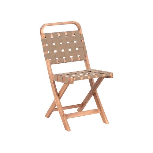 Ensemble Bistrot Pliant Calciano Bois D'acacia Certifié Marron