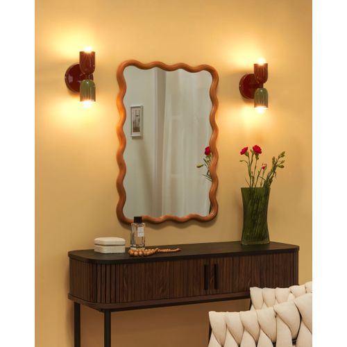 Lot De 2 Lampes Murales Topi Métal Rouge/vert