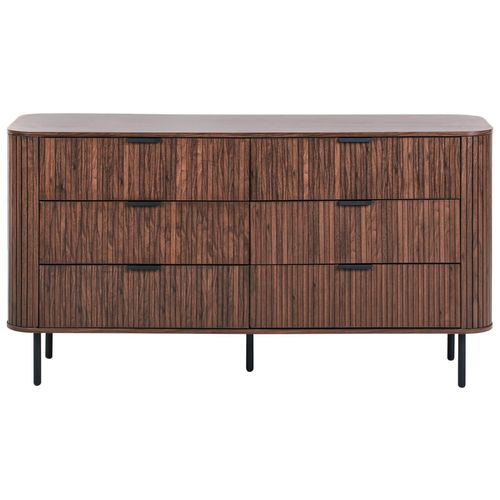 Commode à 6 Tiroirs Bradley Marron Foncé