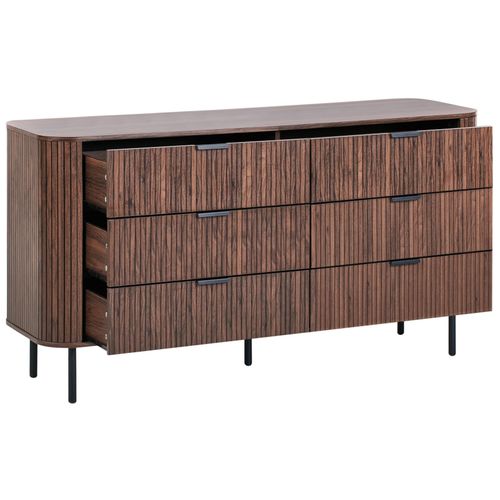 Commode à 6 Tiroirs Bradley Marron Foncé