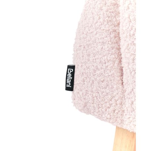 Chaise à Bascule Pour Enfants Hug Bouclé Rose Pastel