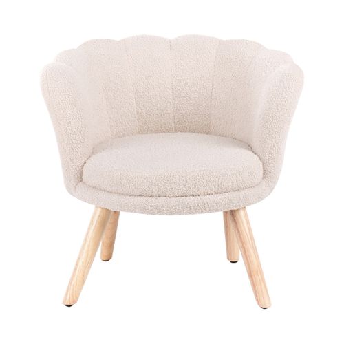 Fauteuil Pour Enfants Halby Bouclé Beige Clair