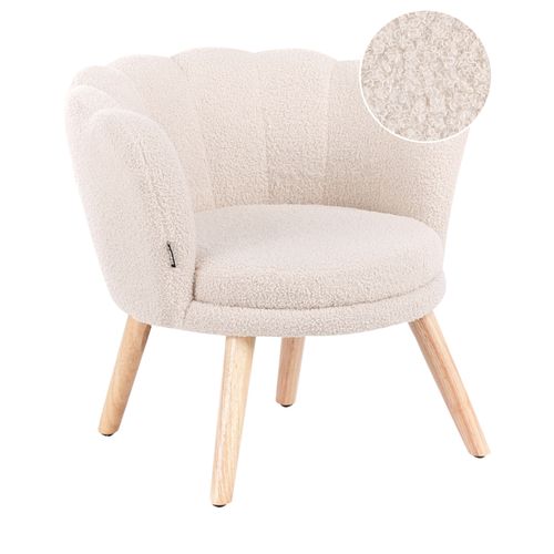 Fauteuil Pour Enfants Halby Bouclé Beige Clair
