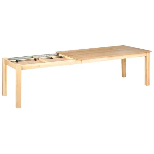 Table De Salle à Manger Extensible Madura Frêne Clair 180/280 Cm 100 Cm