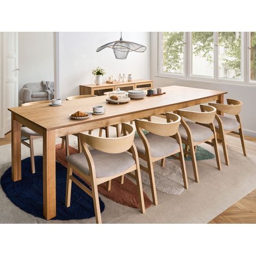 Table De Salle à Manger Extensible Madura Frêne Clair 180/280 Cm 100 Cm