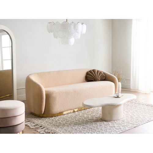 Canapé 2 Places Sipo Bouclé Beige