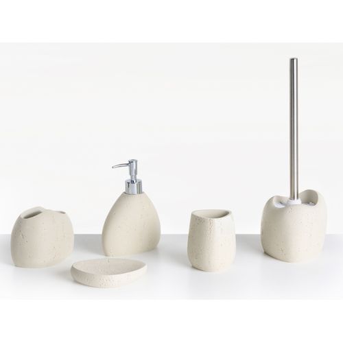Set De 5 Accessoires De Salle De Bain Coata Beige Clair