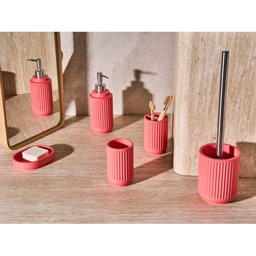 Set De 5 Accessoires De Salle De Bain Huarmey Rouge