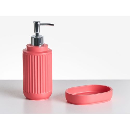 Set De 5 Accessoires De Salle De Bain Huarmey Rouge