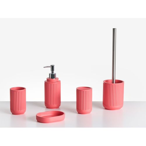 Set De 5 Accessoires De Salle De Bain Huarmey Rouge