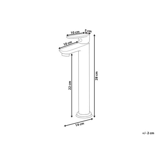 Robinet Mitigeur De Lavabo Chimbote Laiton Argenté