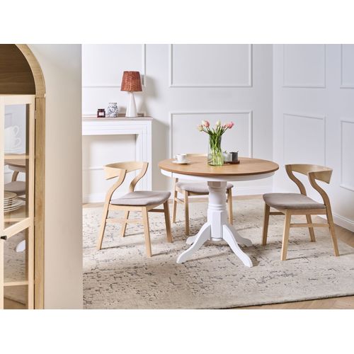 Table De Repas Akron Frêne Clair 100 Cm 100 Cm Bois